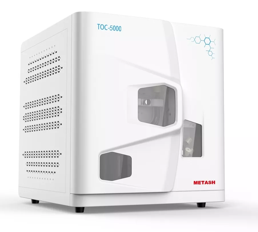 Máy đo carbon hữu cơ TOC NDIR oxy hóa nhiệt độ cao, pha mẫu tự động TOC-5000 Shanghai Metash