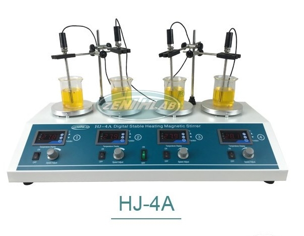 Máy khuấy từ gia nhiệt hiện số 4 vị trí HJ-4A ZENITH LAB