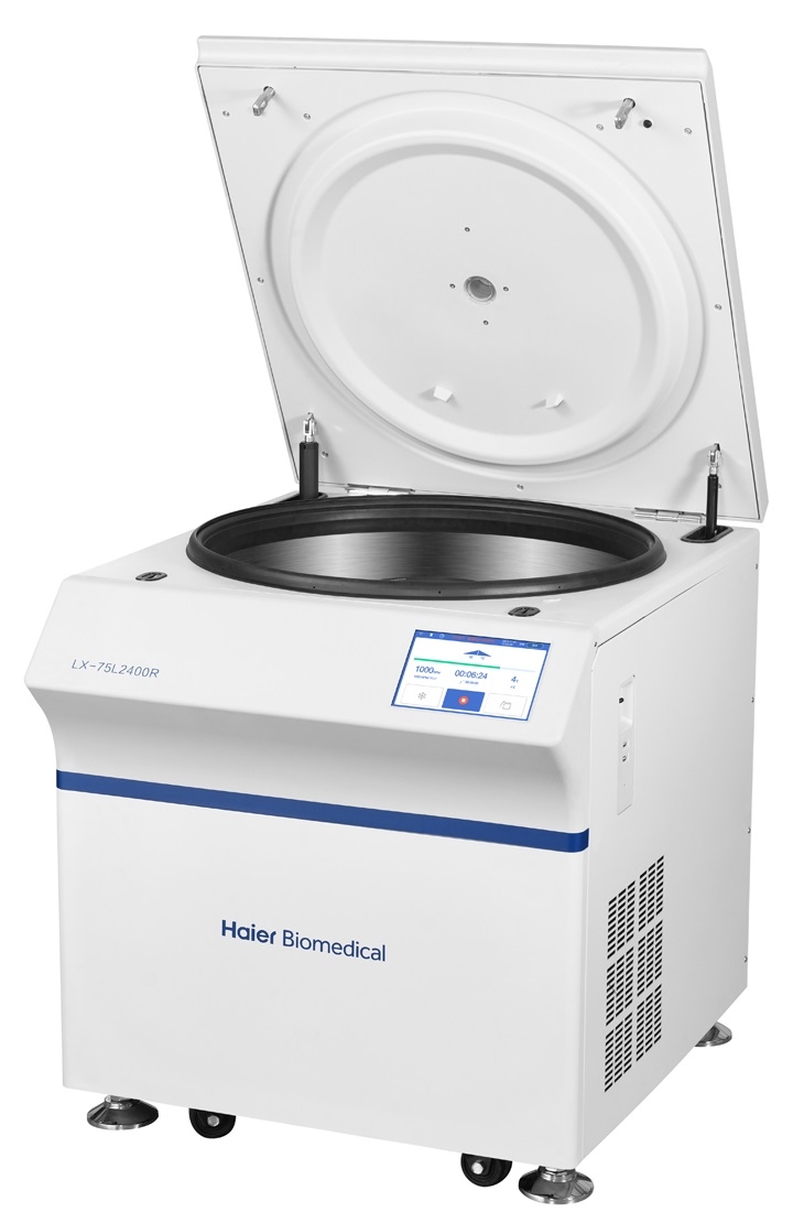 Máy ly tâm túi máu lạnh để sàn 7,500 vòng/phút, 12 túi máu 500ml LX-75L2400R HAIER
