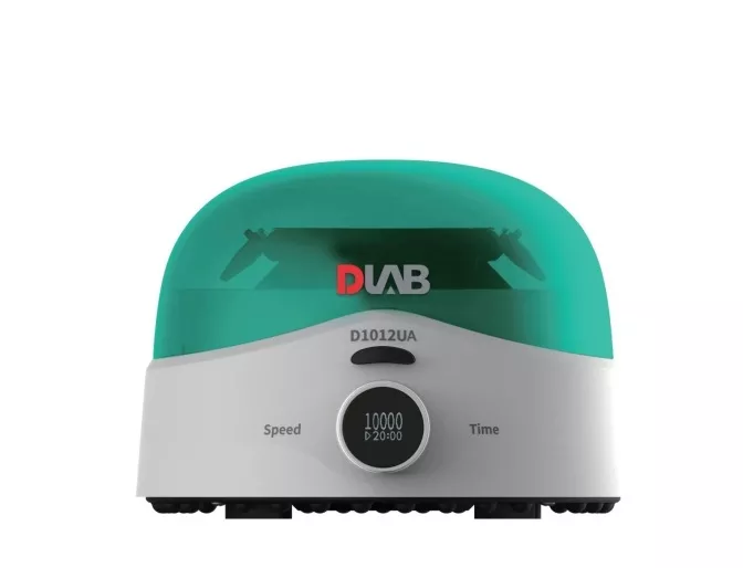 Máy ly tâm tốc độ cao 10,000 vòng/phút 12 ống 1.5/2.0ml mini D1012UA DLAB