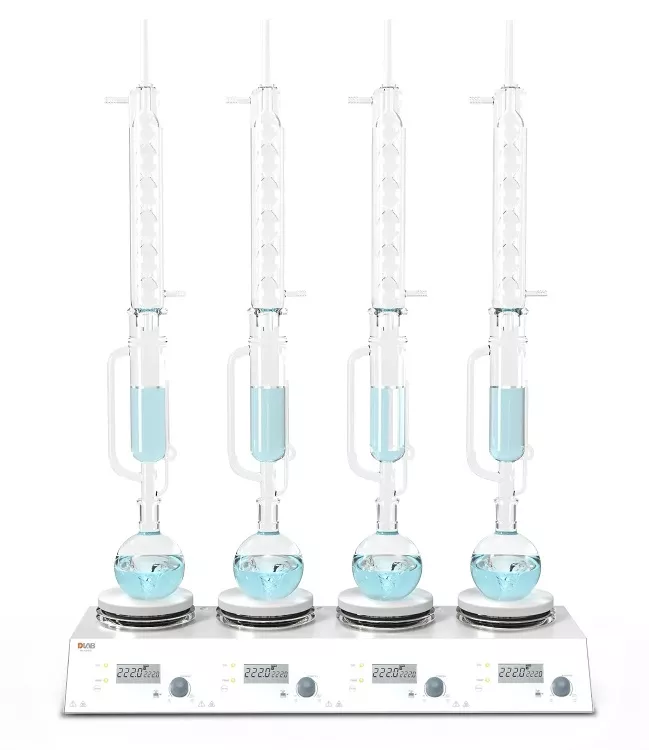 Máy khuấy từ gia nhiệt 4 vị trí 280oC 1500 vòng/phút 3 lít x 4 MS-H280-S4 DLAB