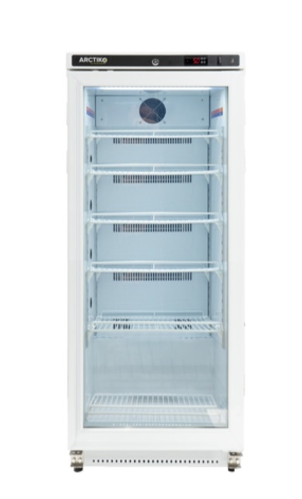 Tủ mát bảo quản +2 đến +8°C, loại đứng, cửa kính, 265 lít PRE 285 ARCTIKO