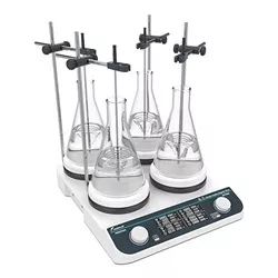 Máy khuấy từ gia nhiệt 4 vị trí (310oC, 1500 vòng/phút, 4 x 2 lít) HHMS-4Max JOANLAB