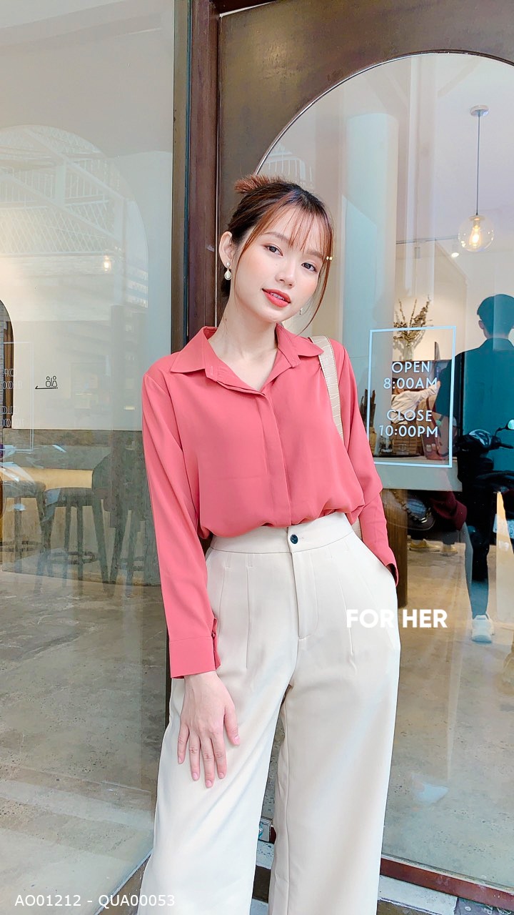Áo giấu nút hồng đất
