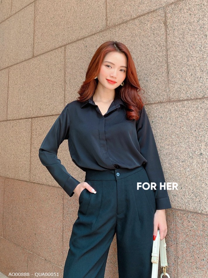 Áo giấu nút đen