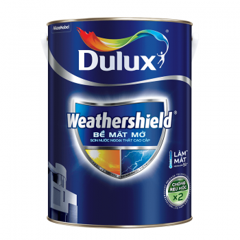 Sơn nước ngoại thất cao cấp DULUX WEATHERSHIELD Bề mặt mờ- BJ8 - 1L
