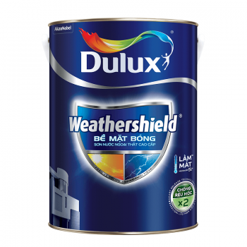 Sơn nước ngoại thất cao cấp DULUX WEATHERSHIELD Bề mặt bóng- BJ9 - 5L