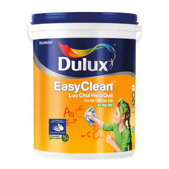 Sơn nước nội thất cao cấp DULUX EASYCLEAN LAU CHÙI HIỆU QUẢ Bề mặt mờ - A991 - 15L