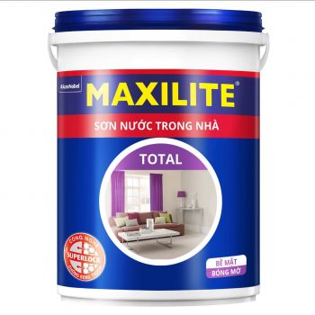 Sơn nước nội thất MAXILITE TOTAL từ DULUX Bề mặt bóng mờ  - 30CB - 5L