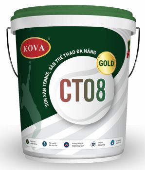 Sơn sân tennis, sàn thể thao đa năng CT08-GOLD ( theo catalogue sân tennis, sân thể thao) 20Kg