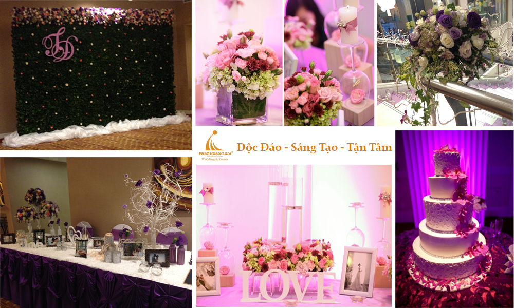 trang trí cưới theo tone màu 3