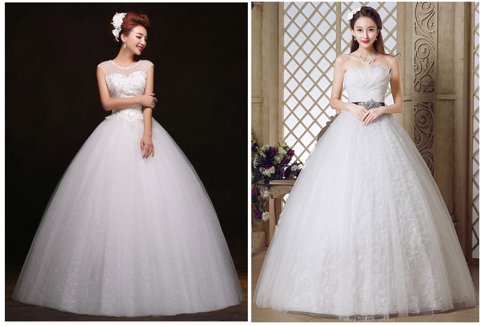 váy cưới công chúa
