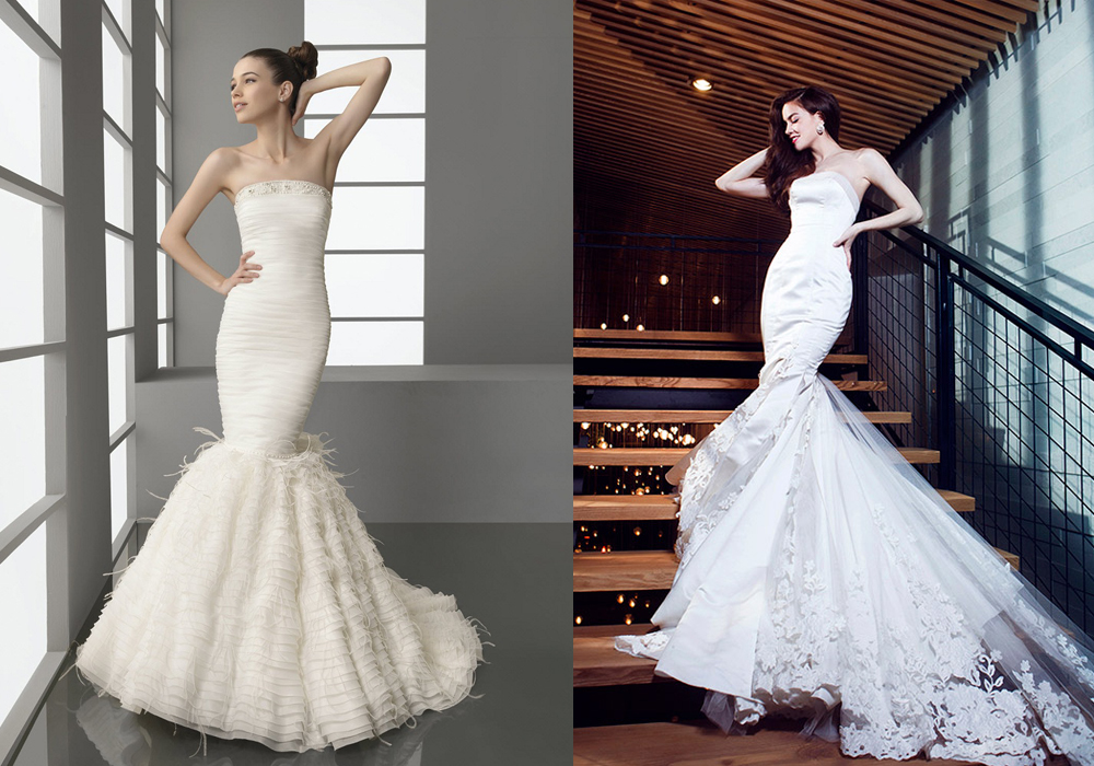 váy cưới đuôi cá