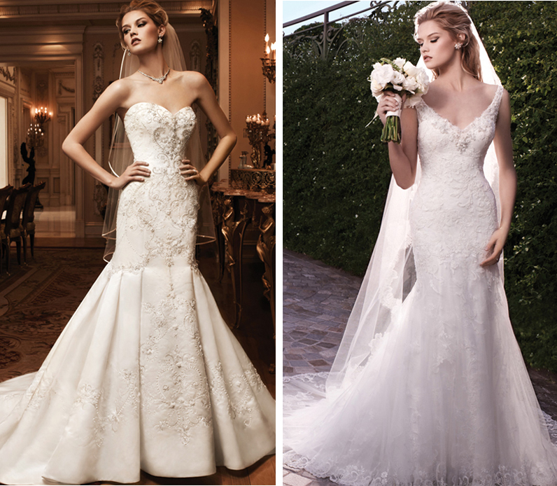 váy cưới trumpet