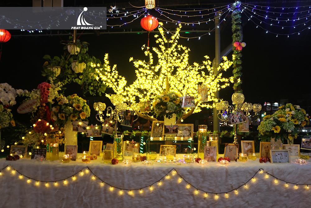 đèn trang trí tiệc cưới