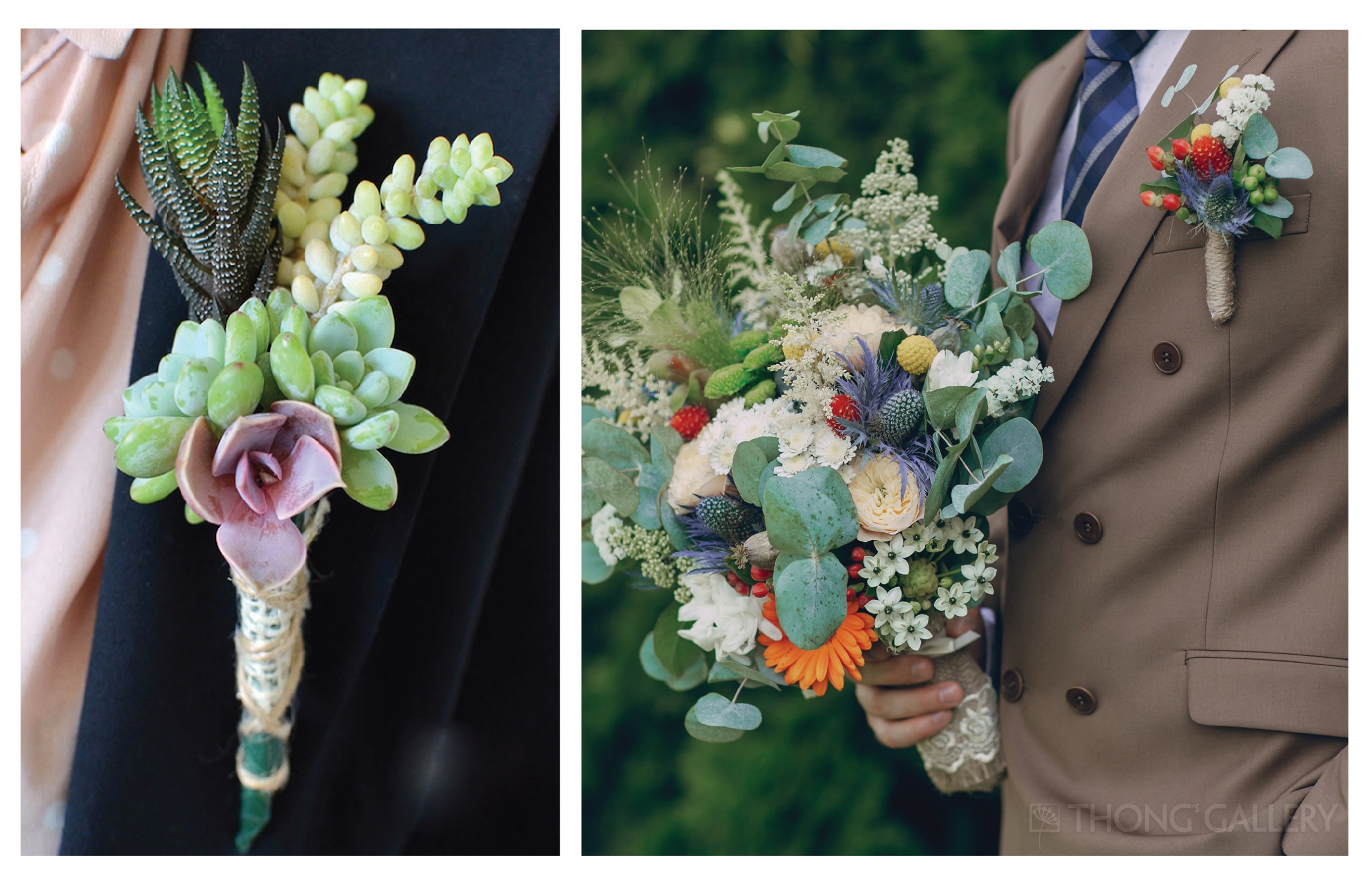 hoa cưới sen đá