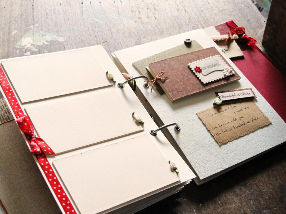 scrapbook cưới handmade