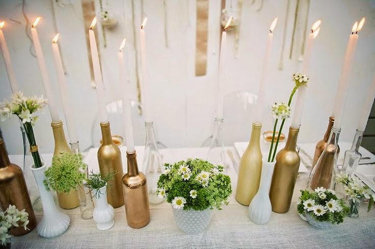 giá nến bằng chai