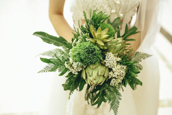 trang trí rau củ quả trong ngày cưới