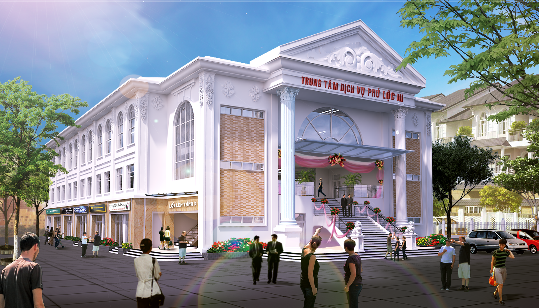 set up trung tâm hội nghị tiệc cưới