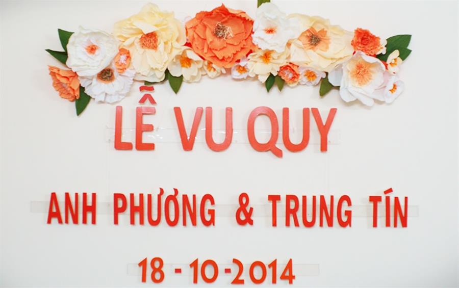 Chữ xốp đám cưới