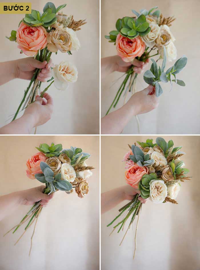 hoa cưới cầm tay handmade