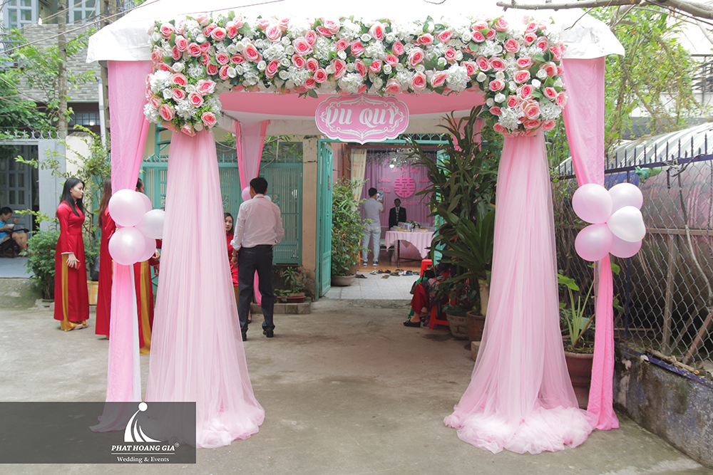 lễ gia tiên tone hồng