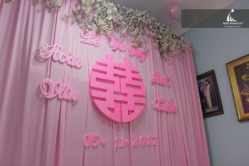 lễ gia tiên tone hồng