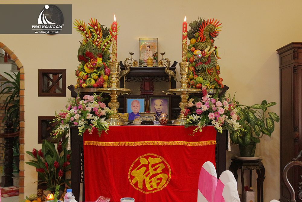 cặp long phụng ngày cưới