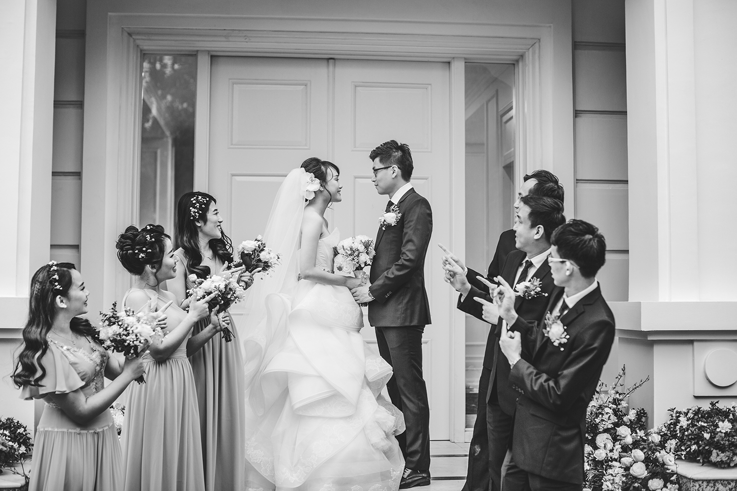 ảnh phóng sự cưới đen trắng