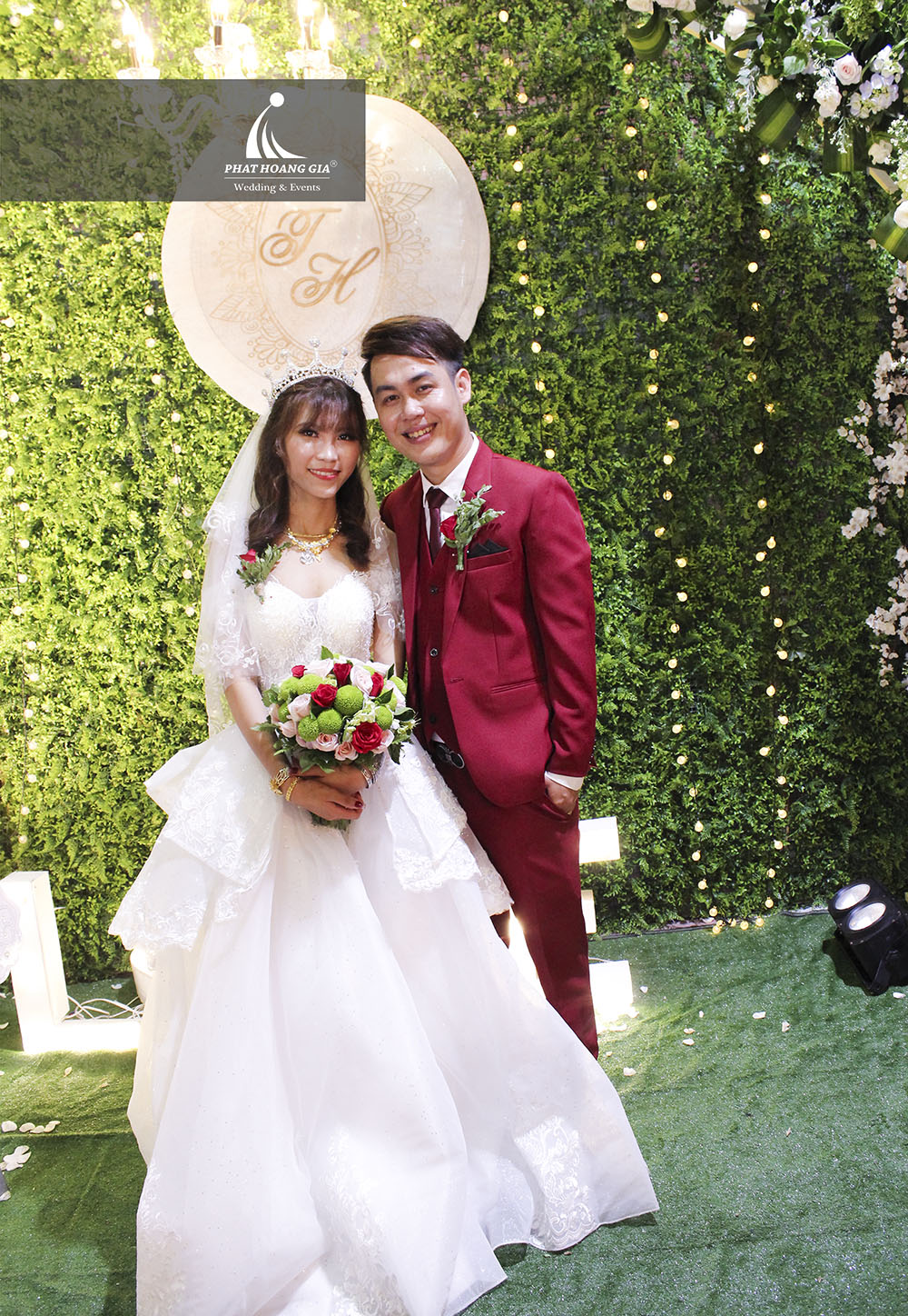 T.H – P.T | TRANG TRÍ CƯỚI TÔNG MÀU XANH LÁ TƯƠI MÁT