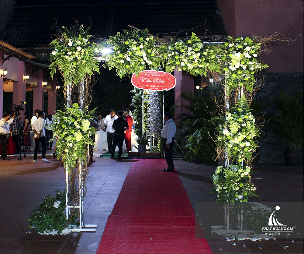 T.H – P.T | TRANG TRÍ CƯỚI TÔNG MÀU XANH LÁ TƯƠI MÁT