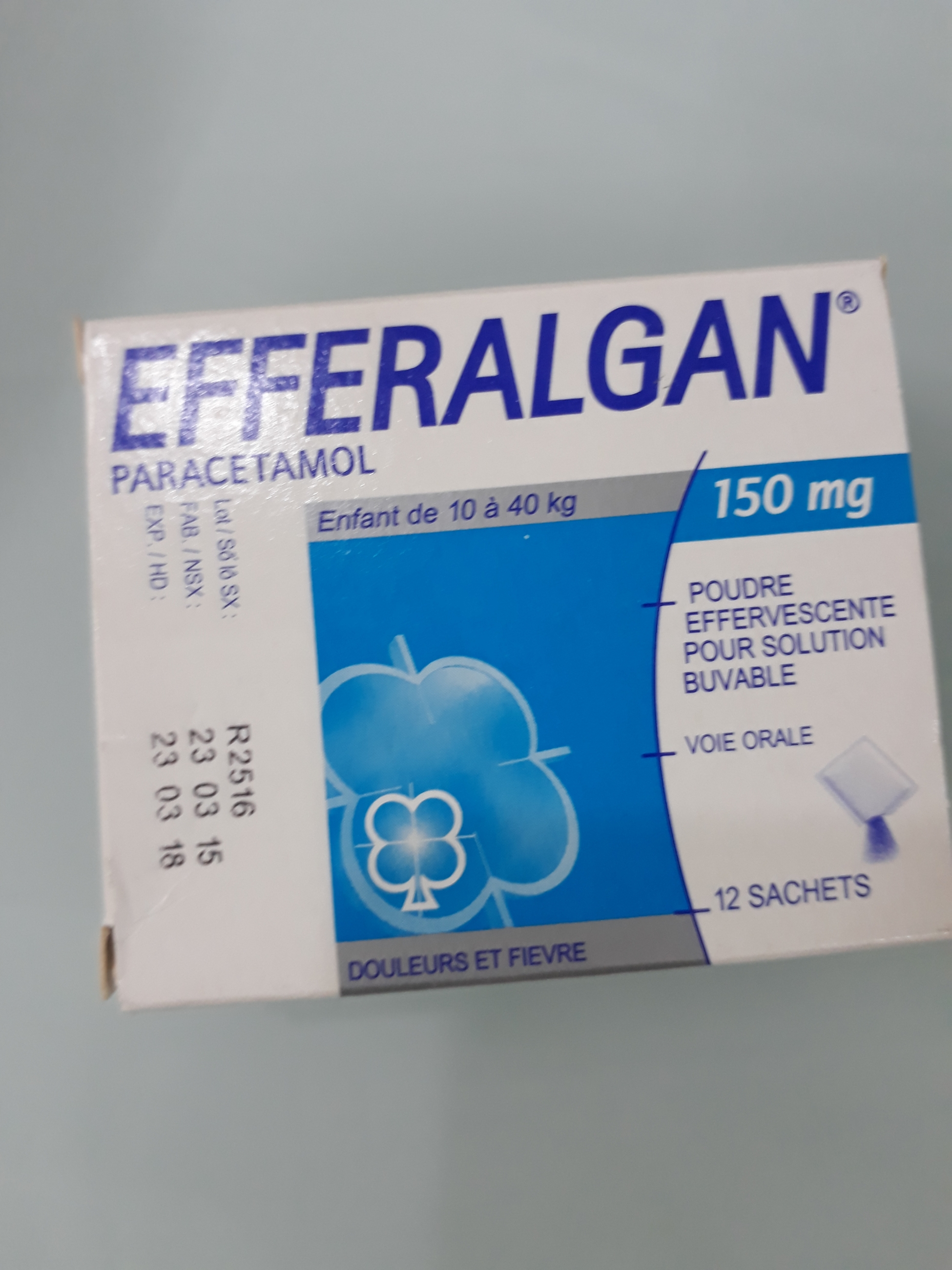EFFERALGAN 150MG