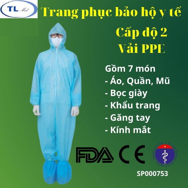 Bộ trang phục phòng chống dịch cấp độ 2