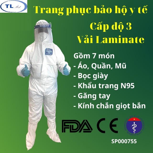 Bộ trang phục phòng chống dịch cấp độ 3