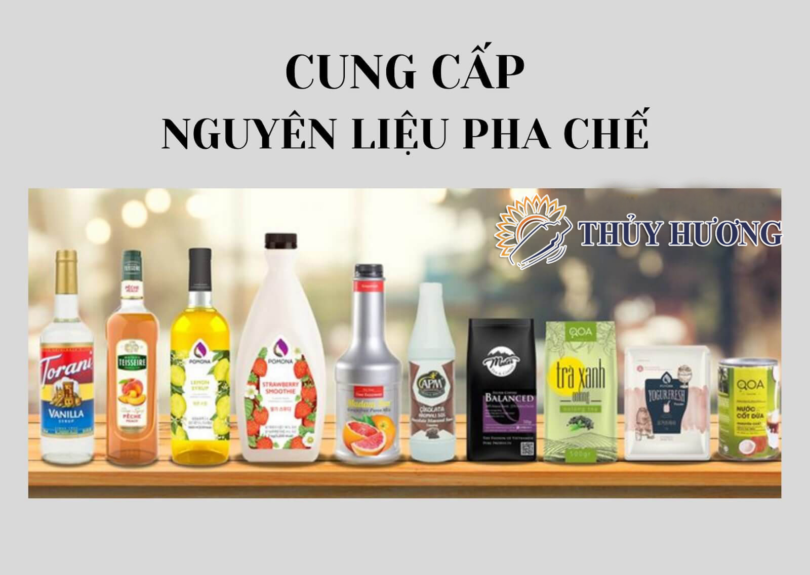 nguyên liệu pha chế tại Vinh