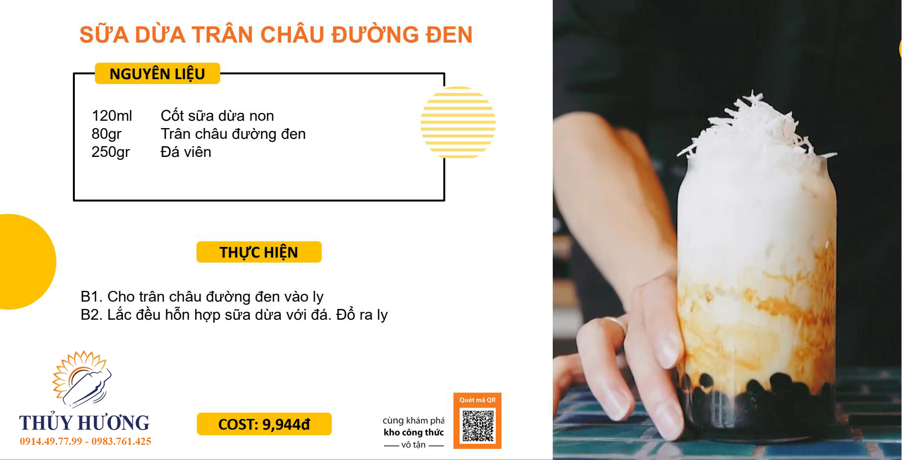 nguyên liệu pha chế tại vinh, nghệ an