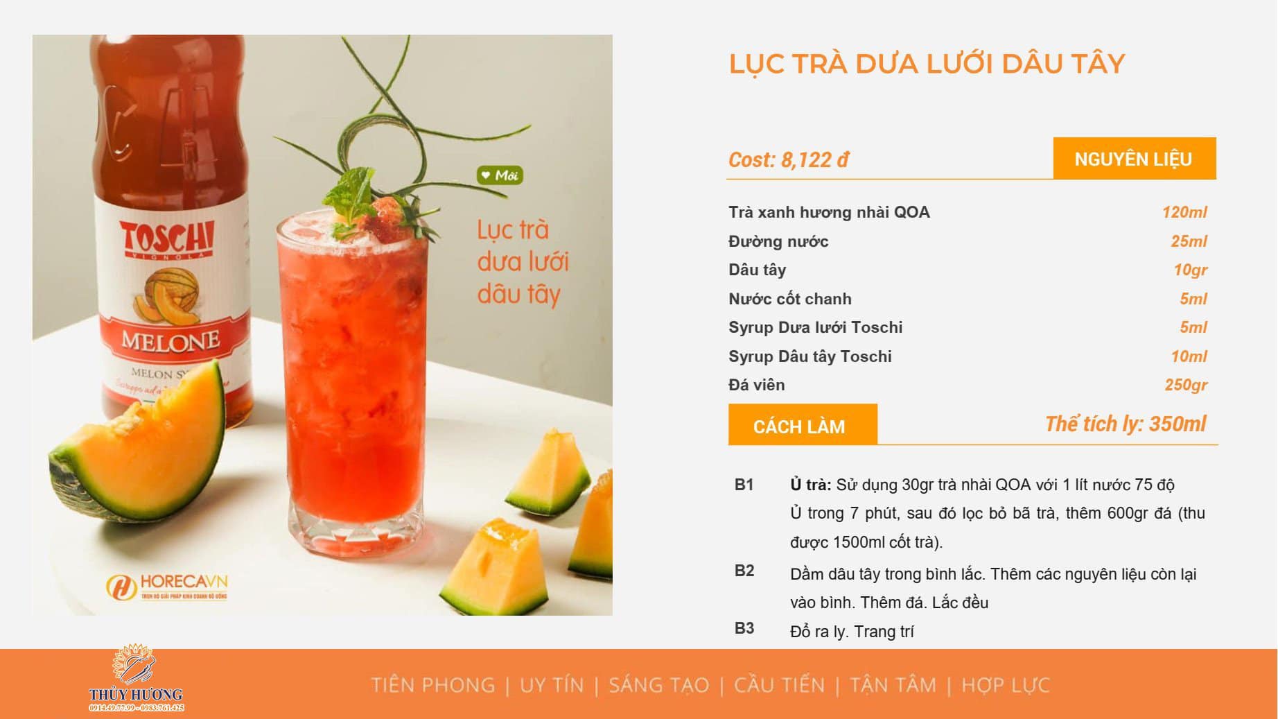 Trà dưa lưới ngon tại Vinh, Nghệ An