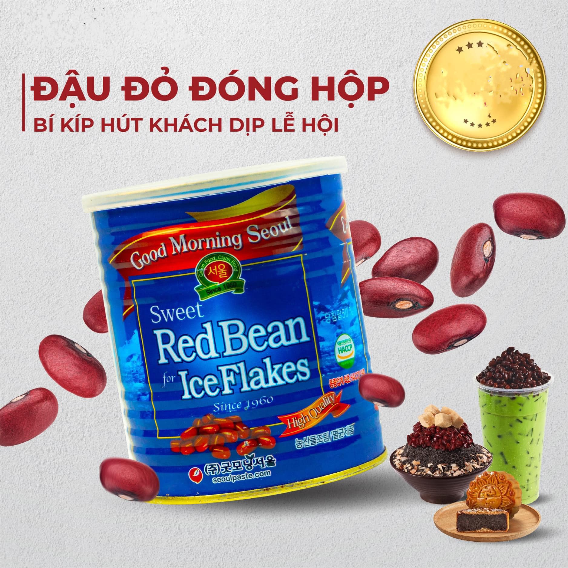 Đậu đỏ đóng hộp Hàn Quốc tại Vinh