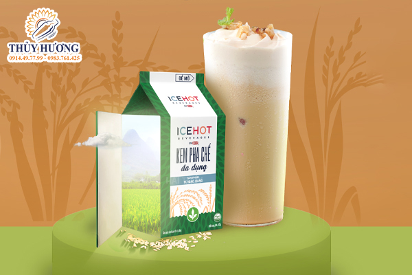 Kem pha chế gạo rang