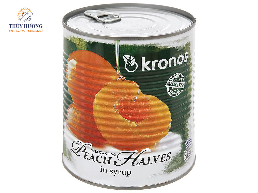 Đào ngâm đóng hộp