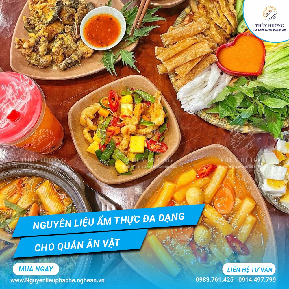 Nguyên liệu ăn vặt