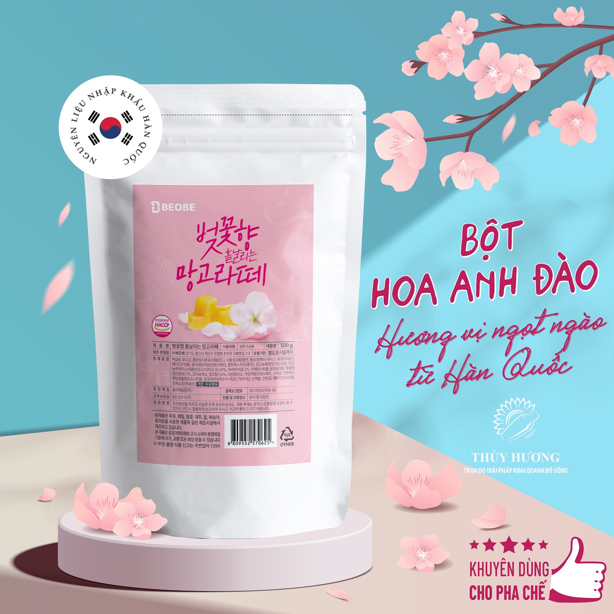 bột hoa anh đào beobe