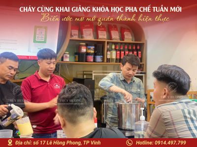 Địa Chỉ Đào Tạo Pha Chế Uy Tín Tại Vinh