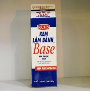 KEM TƯƠI TOPPING BASE RICH'S - HỘP CAO 907g