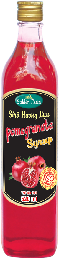 Siro GoldenFarm Lựu 520ml