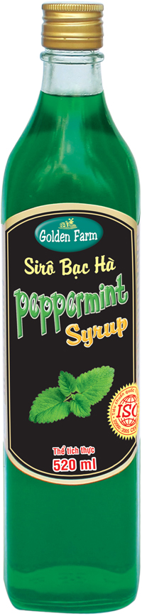 Siro GoldenFarm Bạc Hà 520ml