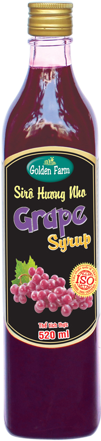 Siro GoldenFarm Nho 520ml