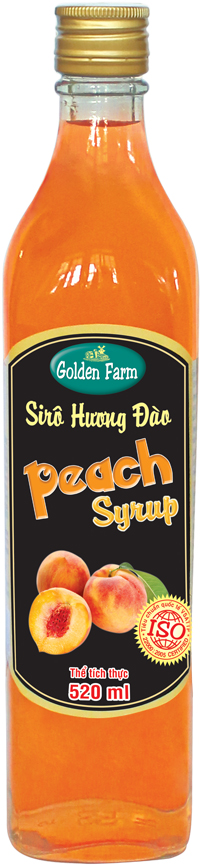 Siro GoldenFarm Đào 520ml