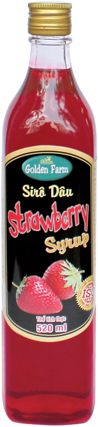 Siro GoldenFarm Dâu 520ml